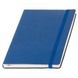 Записная книжка А5 кожзам, синяя + печать логотипа (тираж 1-2 шт)