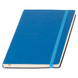 Записная книжка А5 кожзам, голубая + печать логотипа (тираж 1-2 шт)