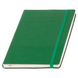 Записна книжка А5 шкірзам, зелена + друк логотипу (тираж 1-2 шт)