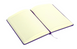 Записна книжка А5 з резинкою, фіолетова + друк логотипу (тираж 1-2 шт)