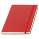 Записная книжка А5 кожзам, красная + печать логотипа (тираж 1-2 шт)