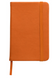 Записная книжка А5 с резинкой, оранжевая + печать логотипа (тираж 1-2 шт)